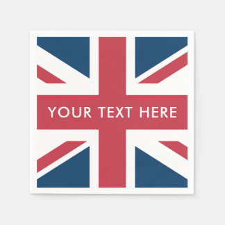 Guardanapo De Papel A bandeira britânica Union Jack