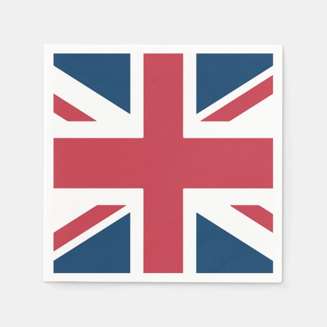 Guardanapo De Papel A bandeira britânica Union Jack (Frente)