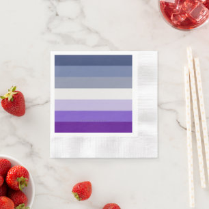 Guardanapo De Papel A bandeira do orgulho lésbico butch da SlipperyJoe