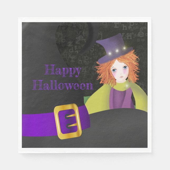 Guardanapo De Papel A Boa Bruxa e seu Chapéu (Frente)