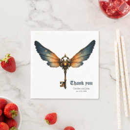 Guardanapo De Papel A Chave da Eternidade – Asas Steampunk