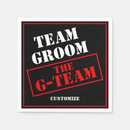 Guardanapo De Papel A Equipe G-Team Groom