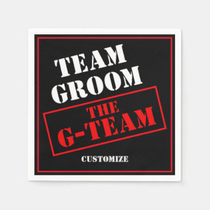 Guardanapo De Papel A Equipe G-Team Groom