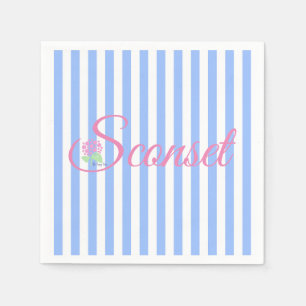 Guardanapo De Papel A Faixa Azul Sconset/Nantucket Napkin