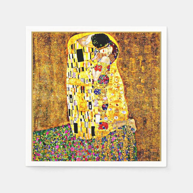Guardanapo De Papel A famosa pintura de Gustav Klimt (Frente)