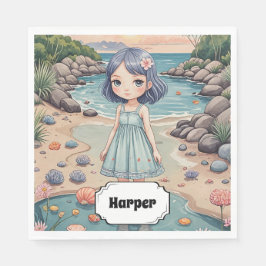 Guardanapo De Papel A felicidade de Beachcomber é personalizada
