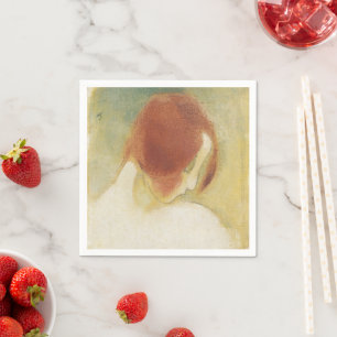 Guardanapo De Papel A garota vermelha, Helene Schjerfbeck