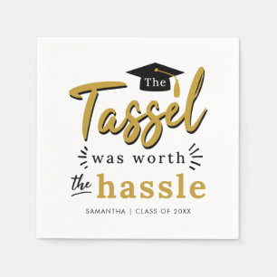 Guardanapo De Papel A graduação de 2024 Tassel valeu a pena no papel H