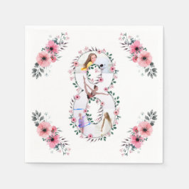 Guardanapo De Papel A grande garota do aniversário, Colagem de Fotos,