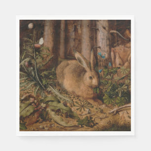 Guardanapo De Papel A Hare in the Forest (por Hans Hoffmann)