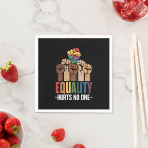 Guardanapo De Papel A Igualdade Não Magoa Ninguém Orgulho LGBTQ Direit