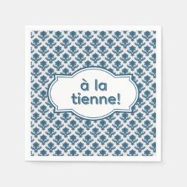Guardanapo De Papel À la Tienne! Elegant French Tapestry Blue White