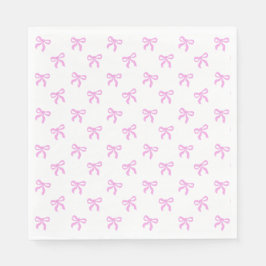 Guardanapo De Papel A Little Blue Jean Baby Pink Coquette Bow