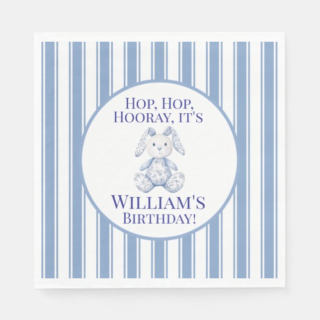 Guardanapo De Papel A Little Bunny is Turning One (Frente)