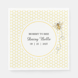 Guardanapo De Papel A little Honey Is On The Way Baby Shower Napkins