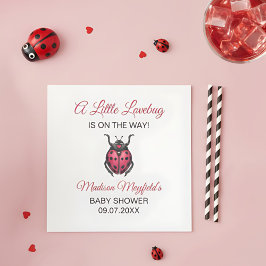 Guardanapo De Papel A Little Love Bug Is On The Way Ladybug