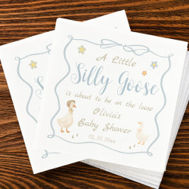 Guardanapo De Papel A Little Silly Goose Baby Shower