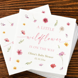 Guardanapo De Papel A Little Wildflower Baby Shower
