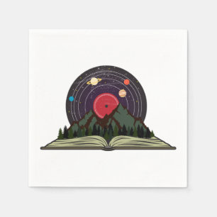 Guardanapo De Papel a magia dos livros disco de vinil vintage