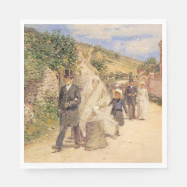 Guardanapo De Papel A Marcha Nupcial (Cena de Casamento) (Frente)