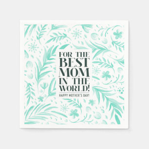 Guardanapo De Papel A melhor mãe do Dia de as mães do Mundo Nápoles