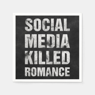 Guardanapo De Papel A Mídia Social Matou Romance