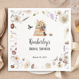 Guardanapo De Papel A New Chapter Baby Shower Storybook Wildflower