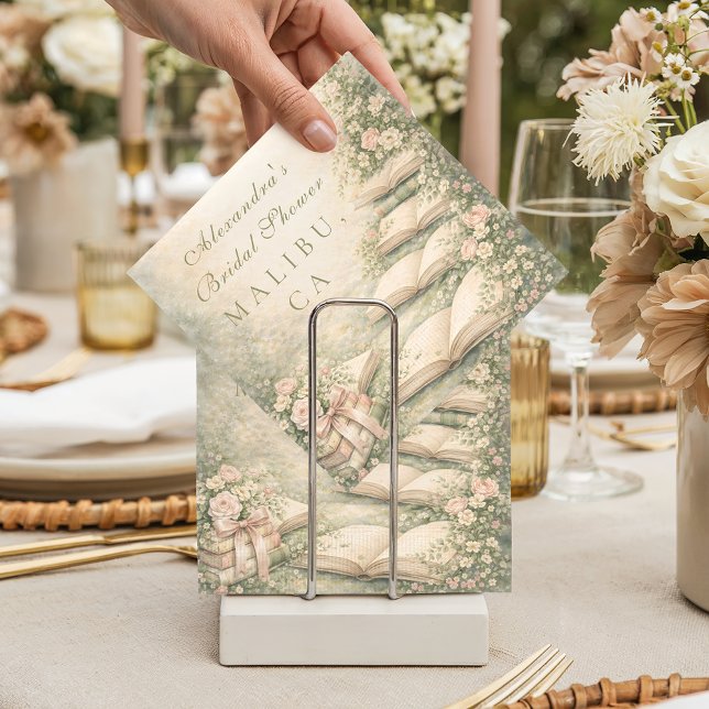 Guardanapo De Papel A New Chapter Begins Bridal Shower (Criador carregado)