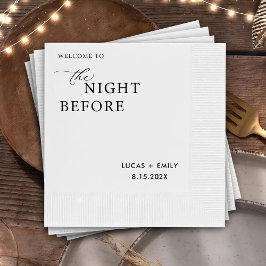 Guardanapo De Papel A Noite Antes do Ensaio Jantar Personalizado