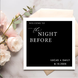 Guardanapo De Papel A Noite Antes do Ensaio Jantar Personalizado