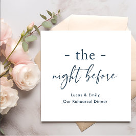 Guardanapo De Papel A Noite Antes do Ensaio Jantar Personalizado