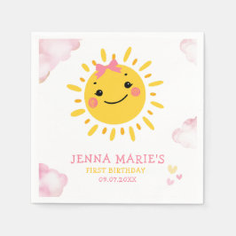 GUARDANAPO DE PAPEL A NOSSA PEQUENA ESPÉCIE DE SOL ESTÁ RODANDO UMA