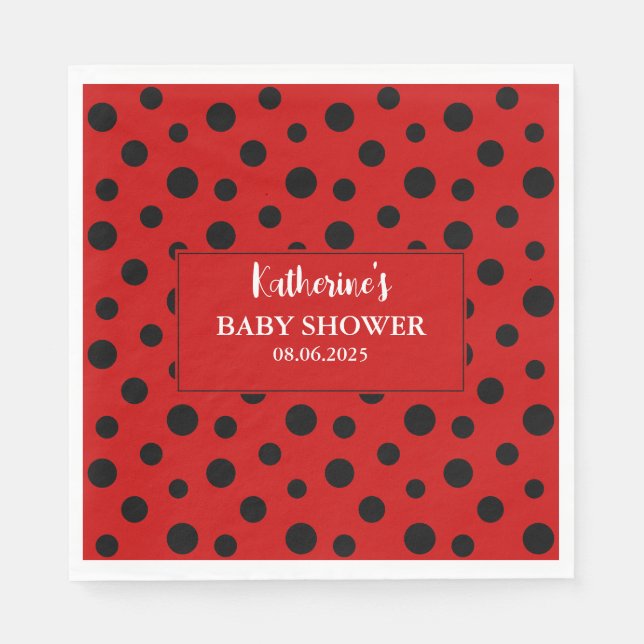 Guardanapo De Papel A nossa pequena senhora está a caminho chá de fral (Frente)