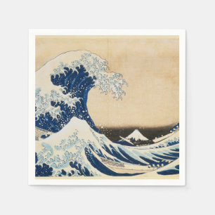 Guardanapo De Papel A onda de Excelentes de Kanagawa por Hokusai