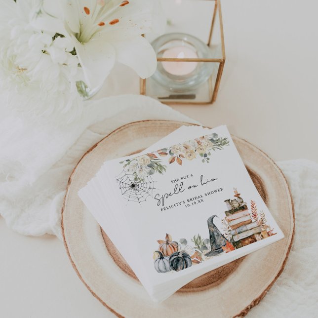 Guardanapo De Papel A Ortografia | Chá de panela de Halloween (Criador carregado)