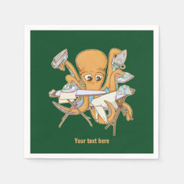 Guardanapo De Papel A passar o polvo, sobrecarregada por tarefas.