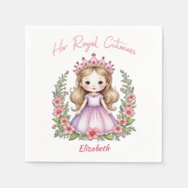 Guardanapo De Papel A Princesa Real Cutenesa Rosa