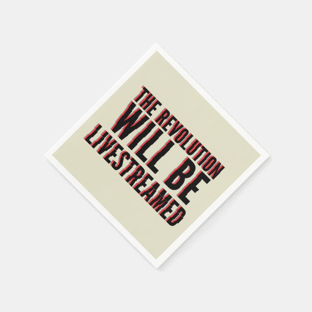 Guardanapo De Papel A Revolução Será Transmitida Ao Vivo (Canto)