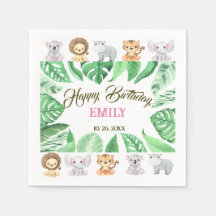 A Selva Tropical Safari Primeiro Aniversário