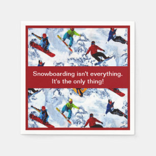 Guardanapo De Papel A snowboarding não é tudo