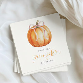 Guardanapo De Papel A Sweet Little Pumpkin is on the Way