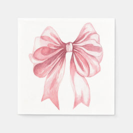 Guardanapo De Papel A Tini Baby Girl Bow Napkin