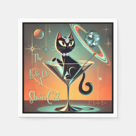 Guardanapo De Papel A Vida De Um Gato De Moça