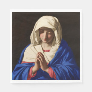 Guardanapo De Papel A Virgem Maria em Oração