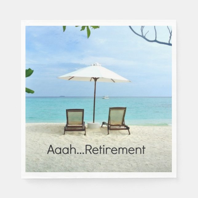 Guardanapo De Papel Aaah... aposentadoria (Frente)