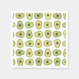 Guardanapo De Papel Abacate Coração Fruta Comida da Moda Festa de Chá