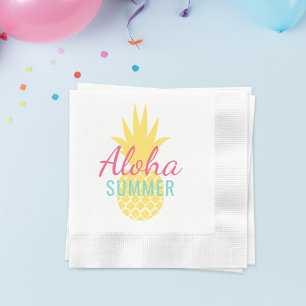 Guardanapo De Papel Abacaxi Amarelo Tropical de Aloha Summer