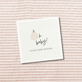 Guardanapo De Papel Abaixe Boho Pumpkin Oh Chá de fraldas Nápoles Pers