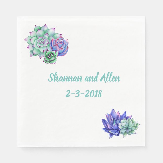 Guardanapo De Papel Abastecimento com Aquarela (Frente)