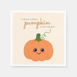 Guardanapo De Papel Abóbora Bela No Caminho Chá de fraldas